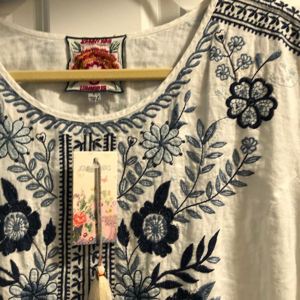 NWT Johnny Was Lei Lei peasant tunic dress